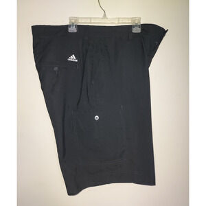 Adidas Black Flat Front Men Shorts